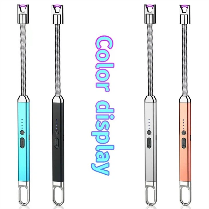 Spinning Long Stick Flameless Windproof Candles Usb Bbq Electric Single Arc Lighter